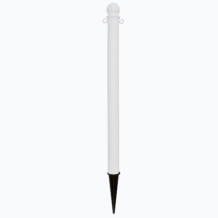 Plastic Ground Pole, 35H, White